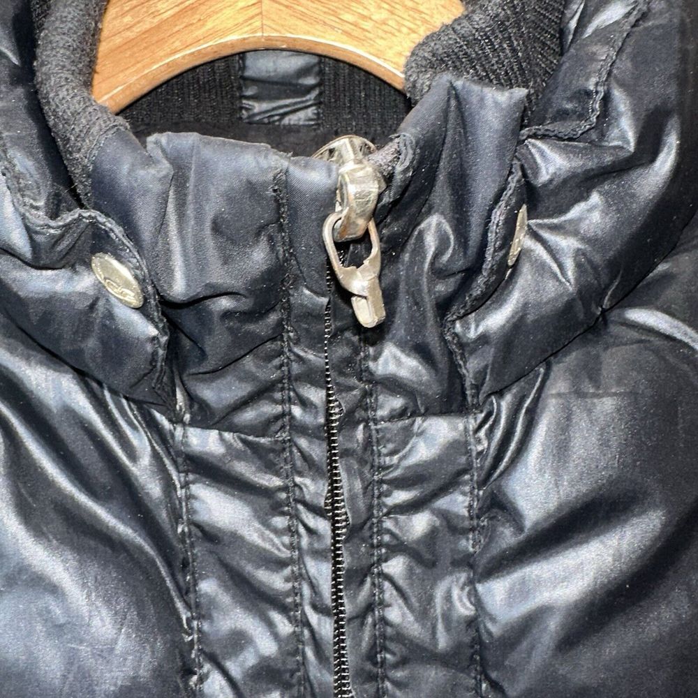 UGG WOMEN PUFFER LONG PARKA JACKET COAT 80/20 Down Black Size Small No Belt - Picture 2 of 8